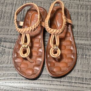 Braided Tan Sandals